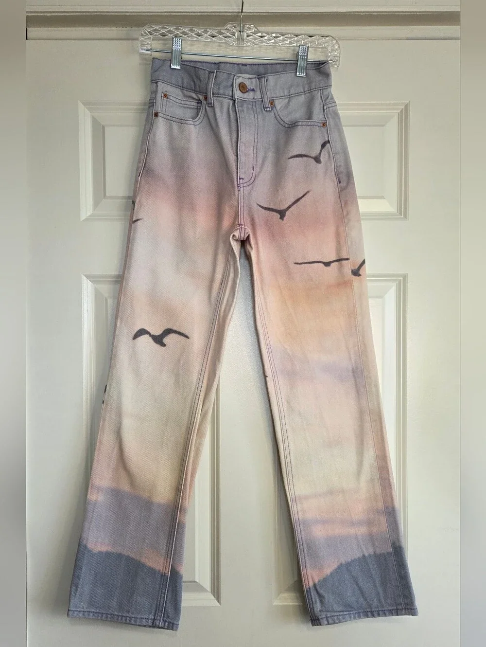 BDG Urban Outfitters Cowboy Jeans Indi Coastal Sunset Print - Size 25